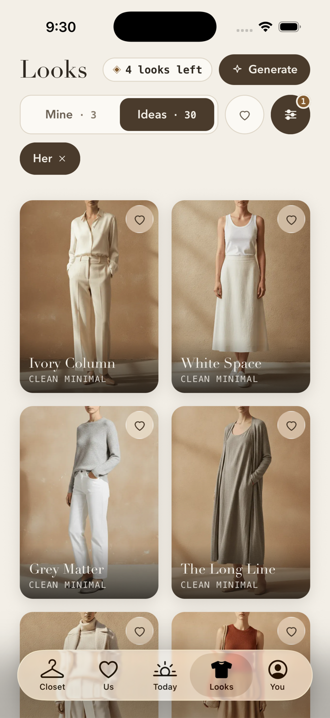 Looks — everything your closet can make